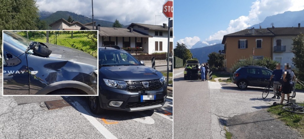 Ciclista investito da un'auto, grave un 44enne elitrasportato all'ospedale di Trento
